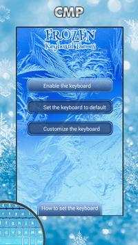 Frozen Keyboard Themes screenshot 1