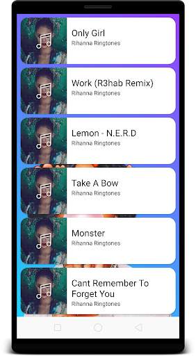 Rihanna Ringtones screenshot 1