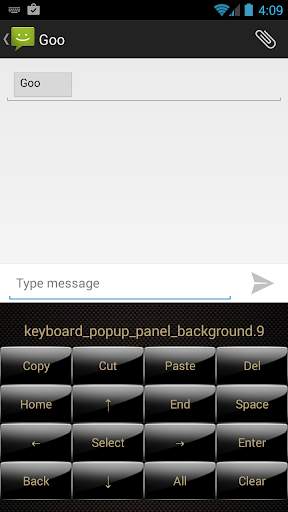 Gloss GoldBlack Emoji Keyboard screenshot 3