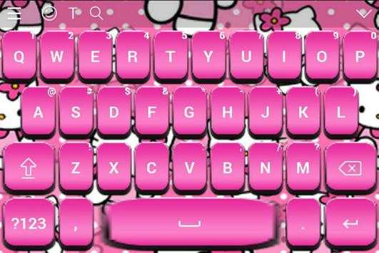 Cute Pink Kitty Cat Keyboard screenshot 15