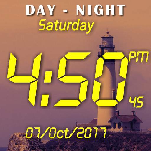 Day night changing clock live wallpaper 1.3