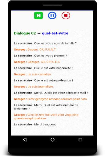 dialogues en français audio avec texte screenshot 4