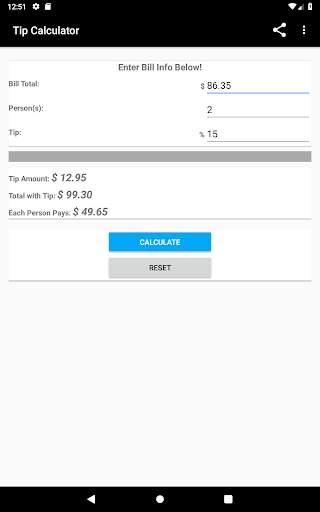Free Tip Calculator screenshot 9