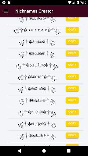 Nickname maker for free Fir3 screenshot 3
