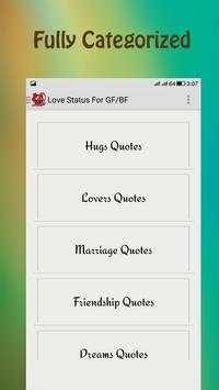 Love Status for GF/BF screenshot 1