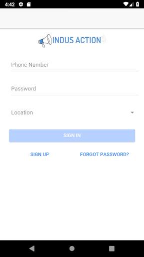 Indus Action Campaign App 1 تصوير الشاشة