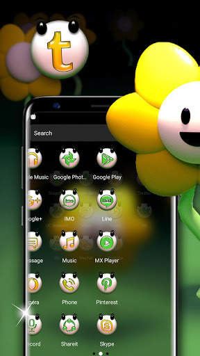Cute Sunflower Launcher Theme screenshot 2