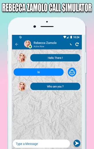 Rebecca Zamolo Chat And Call Simulator screenshot 2