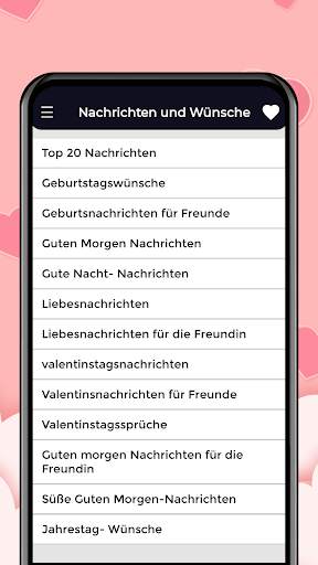 Meldungen, Wünsche & Grüße screenshot 1