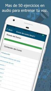 Entrenador Vocal - Clases de canto afinar la voz. screenshot 7