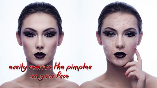 Pimples removing photo editing screenshot 2