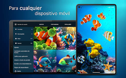 Fondos de pantalla con pez 4K screenshot 6