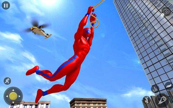 Flying Rope Hero Crime City Simulator Game 2019 स्क्रीनशॉट 4
