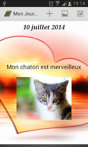 Mon journal screenshot 2