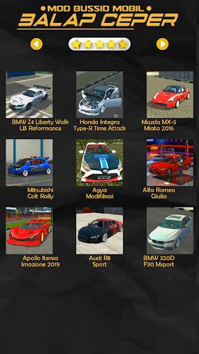 Mod Bussid Mobil Balap Ceper screenshot 2