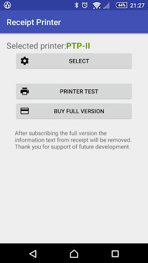 Receipt bluetooth printer скриншот 1