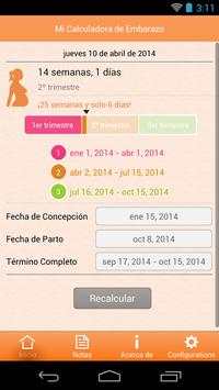 Mi Calculadora de Embarazo screenshot 2