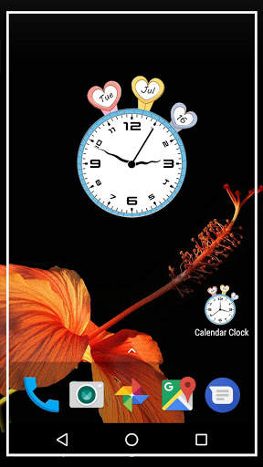 Calendar clock live wallpaper screenshot 2