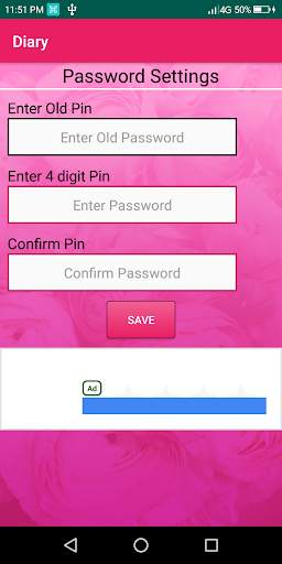 Personal diary with lock screenshot 5