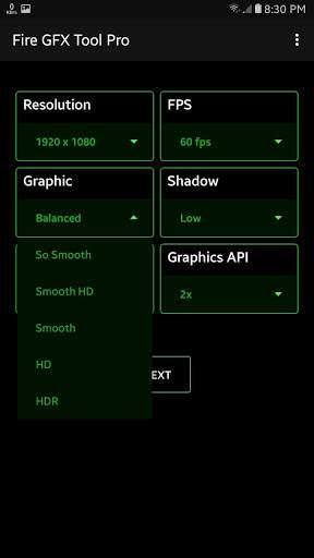 Fire GFX Tool : 1GB RAM Free ( Fix Lag ) screenshot 1