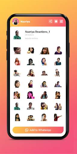Nazriya Whatsapp Stickers screenshot 5