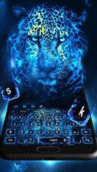 Blue Leopard Keyboard Theme screenshot 2
