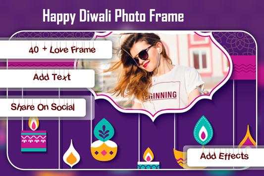 Happy Diwali Photo Frame 1 تصوير الشاشة