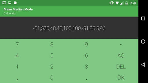 Mean Median Mode Calculator screenshot 3