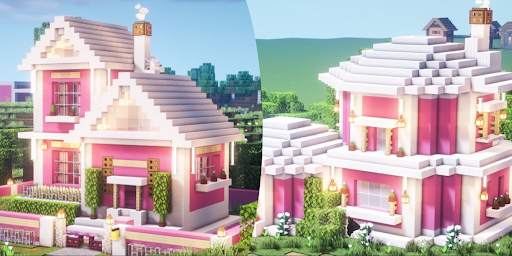 Pink House Map for Minecraft screenshot 1