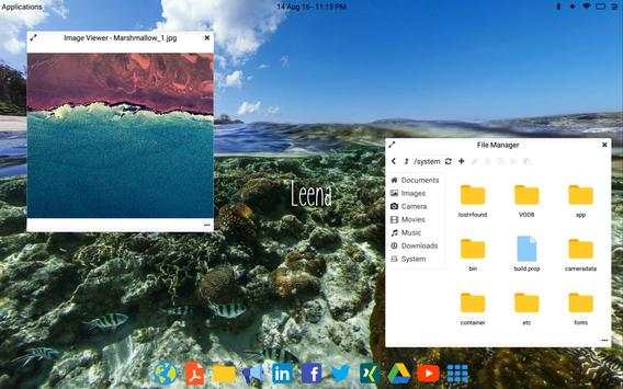 Leena Desktop UI (Multiwindow) скриншот 1