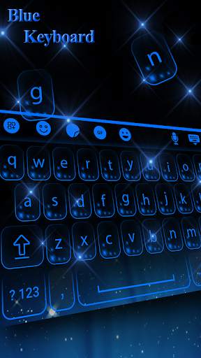 Blue Keyboard Theme स्क्रीनशॉट 4
