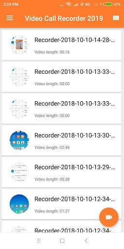 Video Call Recorder 2019 screenshot 5