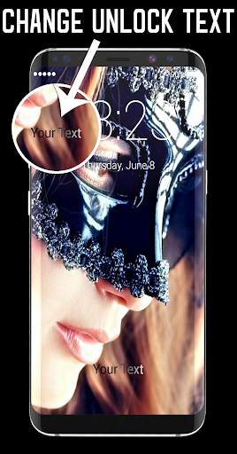 Girl in Mask Lock Screen screenshot 3