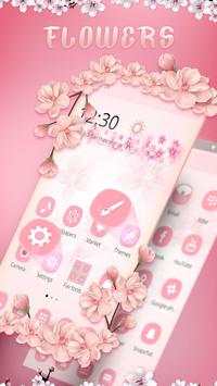 Pink Flowers Launcher screenshot 1
