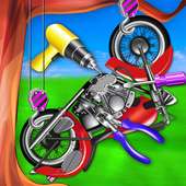 Pabrik sepeda motor India toko reparasi logo