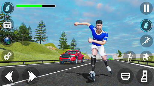 Roller Skate Stunt Racing Game screenshot 1