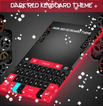 Dark Red Keyboard Theme screenshot 4
