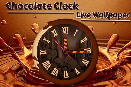 chocolate clock live wallpaper in lock screen screenshot 2