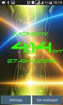 Digital Clock LWP screenshot 1