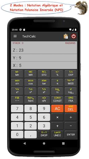 TechCalc Calculatrice screenshot 2