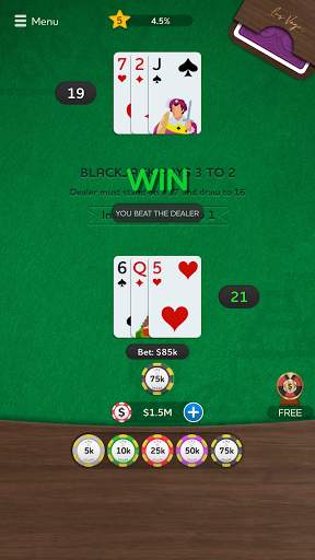 Blackjack 21 - Casino Card Game screenshot 8