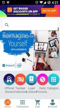 Lazada app With FB Twitter Gmail (245kb) screenshot 8