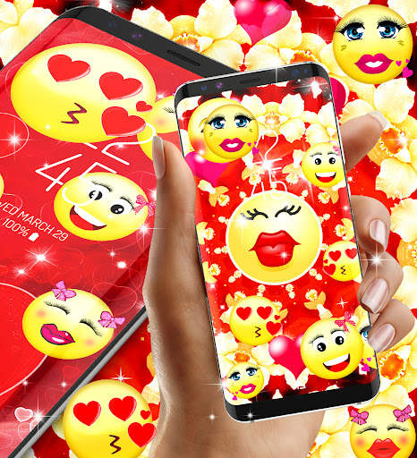 Emoji love live wallpaper screenshot 6