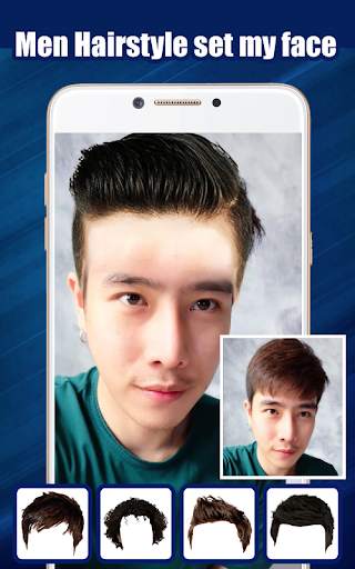 Men Hairstyle set my face screenshot 1