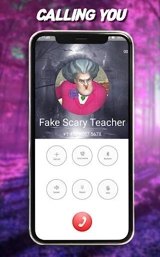 Fake video Scary Teacher - Fake Call Simulation screenshot 2
