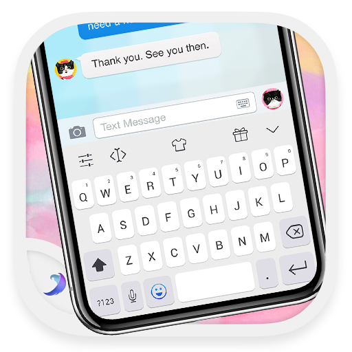 Emoji Keyboard - Pearl White icon