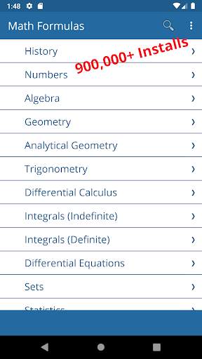 Math Formulas скриншот 1