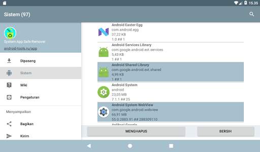 Pengelola aplikasi sistem screenshot 14