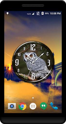 Owl Clock Live Wallpaper screenshot 4