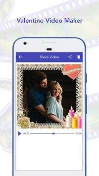 Valentine Video Maker स्क्रीनशॉट 4